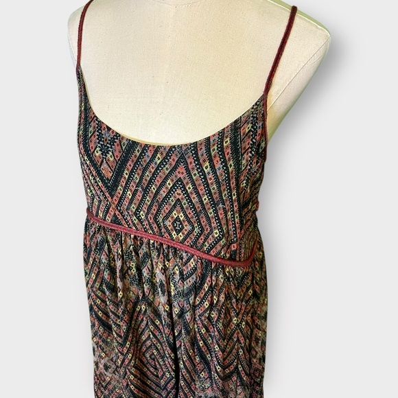 Free People ‘Kaleidoscopes in the Sky’ Babydoll Dress in “Black Combo” Size XS - Picture 5 of 16